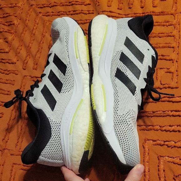 adidas Other - Adidas Solarglide Shoes - Black, Gray, White, with Light Green Accents - Boost